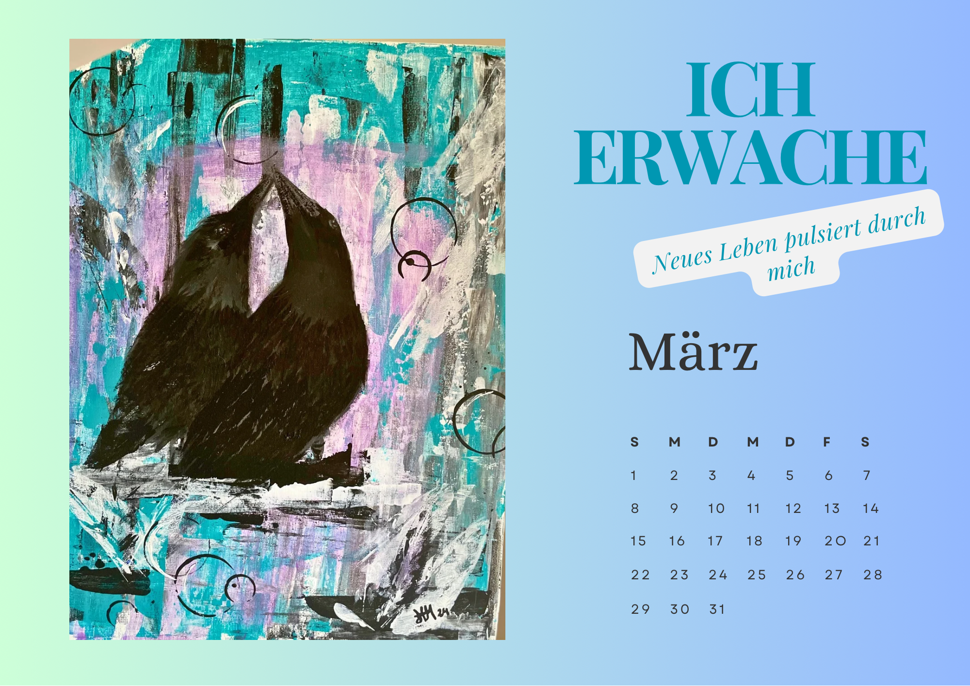 Kunstvolles Jahr 2026 – Werke von EinkehrArt